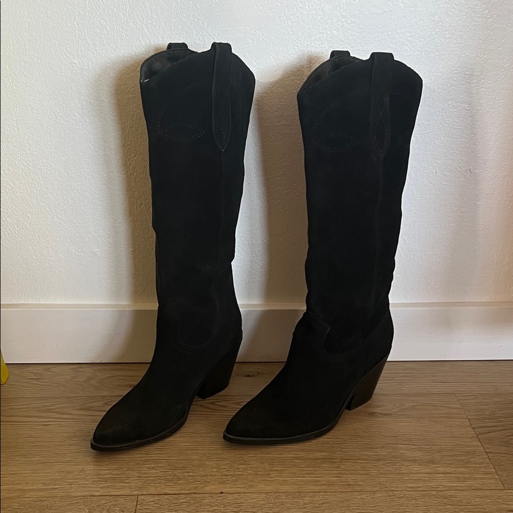 Nine West Black Heeled Boots
